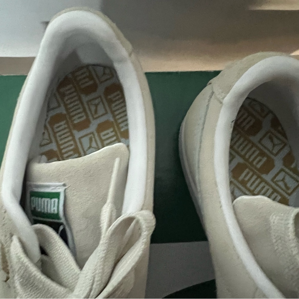 Puma Suede Low-Top Sneakers in Light Beige with White Sole - Picture 8 of 8